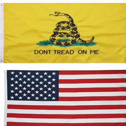 Wholesale Combo Lot of 3x5 USA Flag & State of North Dakota 3x5 2 Flags Banner